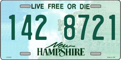NH license plate 1428721