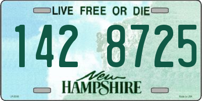 NH license plate 1428725