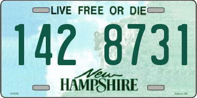 NH license plate 1428731