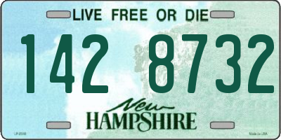 NH license plate 1428732