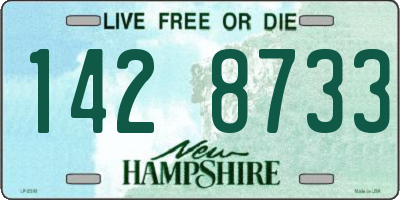 NH license plate 1428733