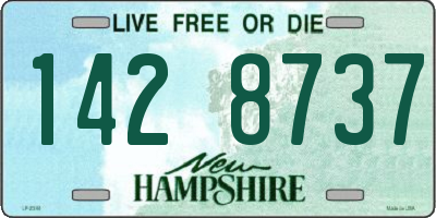 NH license plate 1428737
