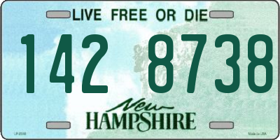 NH license plate 1428738