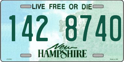 NH license plate 1428740