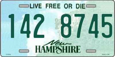NH license plate 1428745