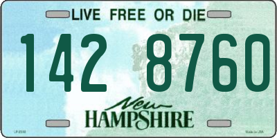 NH license plate 1428760