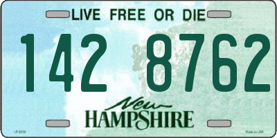 NH license plate 1428762