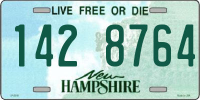 NH license plate 1428764