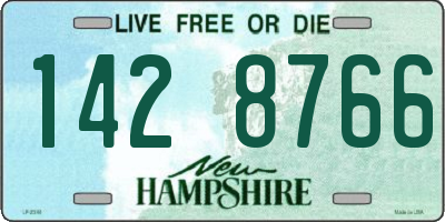 NH license plate 1428766
