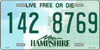 NH license plate 1428769
