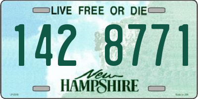 NH license plate 1428771