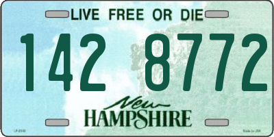 NH license plate 1428772