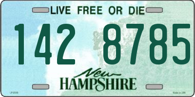 NH license plate 1428785