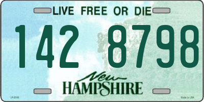 NH license plate 1428798