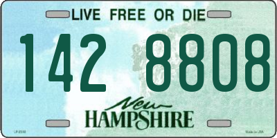 NH license plate 1428808