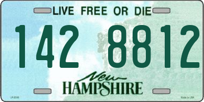 NH license plate 1428812