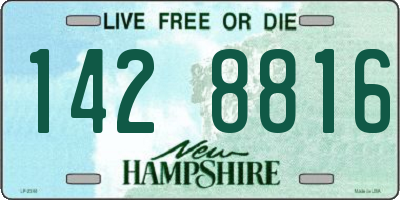 NH license plate 1428816