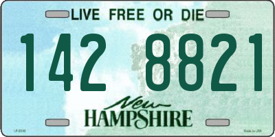 NH license plate 1428821