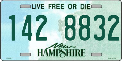 NH license plate 1428832