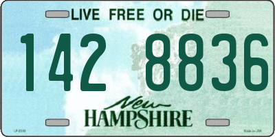 NH license plate 1428836