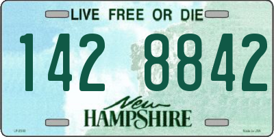NH license plate 1428842