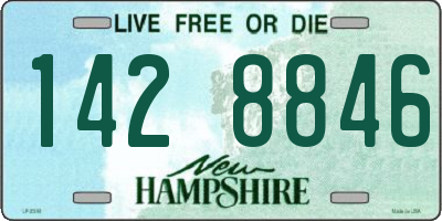 NH license plate 1428846