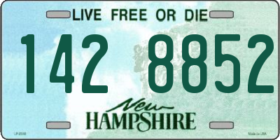 NH license plate 1428852
