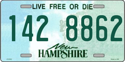 NH license plate 1428862