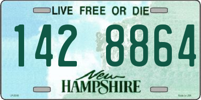 NH license plate 1428864