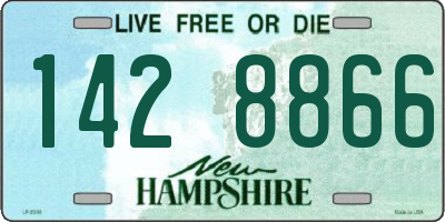 NH license plate 1428866
