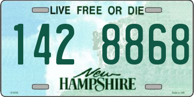 NH license plate 1428868