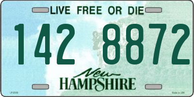 NH license plate 1428872