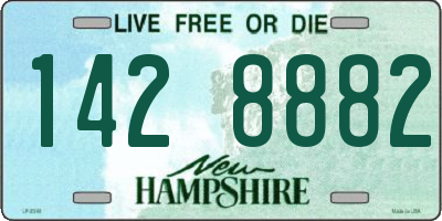 NH license plate 1428882