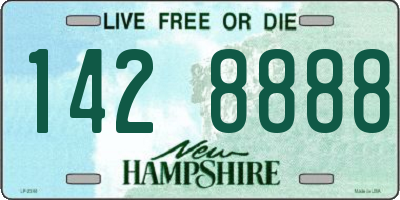 NH license plate 1428888