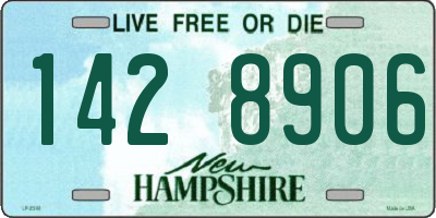 NH license plate 1428906