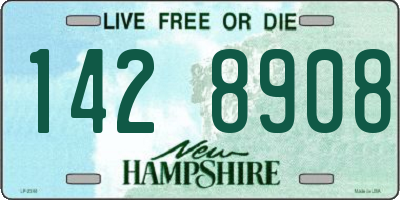 NH license plate 1428908