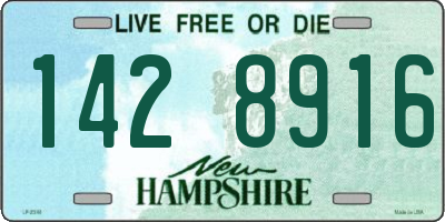 NH license plate 1428916