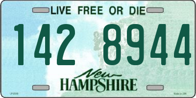 NH license plate 1428944
