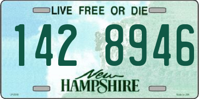 NH license plate 1428946