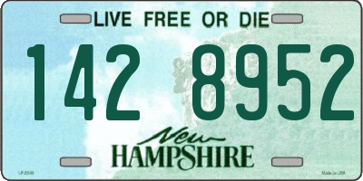 NH license plate 1428952