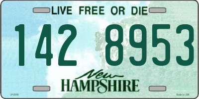 NH license plate 1428953