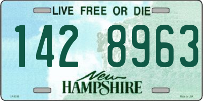 NH license plate 1428963