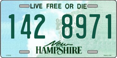 NH license plate 1428971