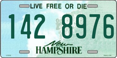 NH license plate 1428976