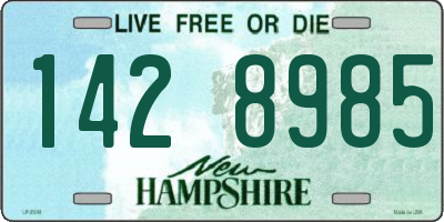 NH license plate 1428985