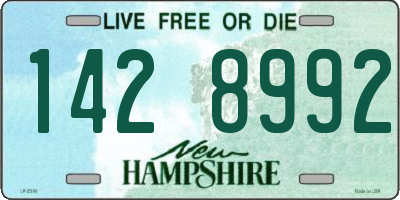 NH license plate 1428992