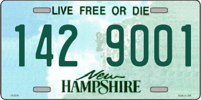 NH license plate 1429001