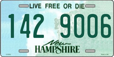 NH license plate 1429006