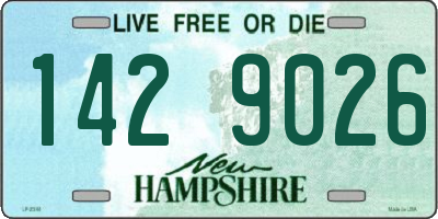 NH license plate 1429026
