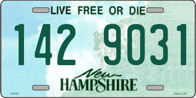 NH license plate 1429031